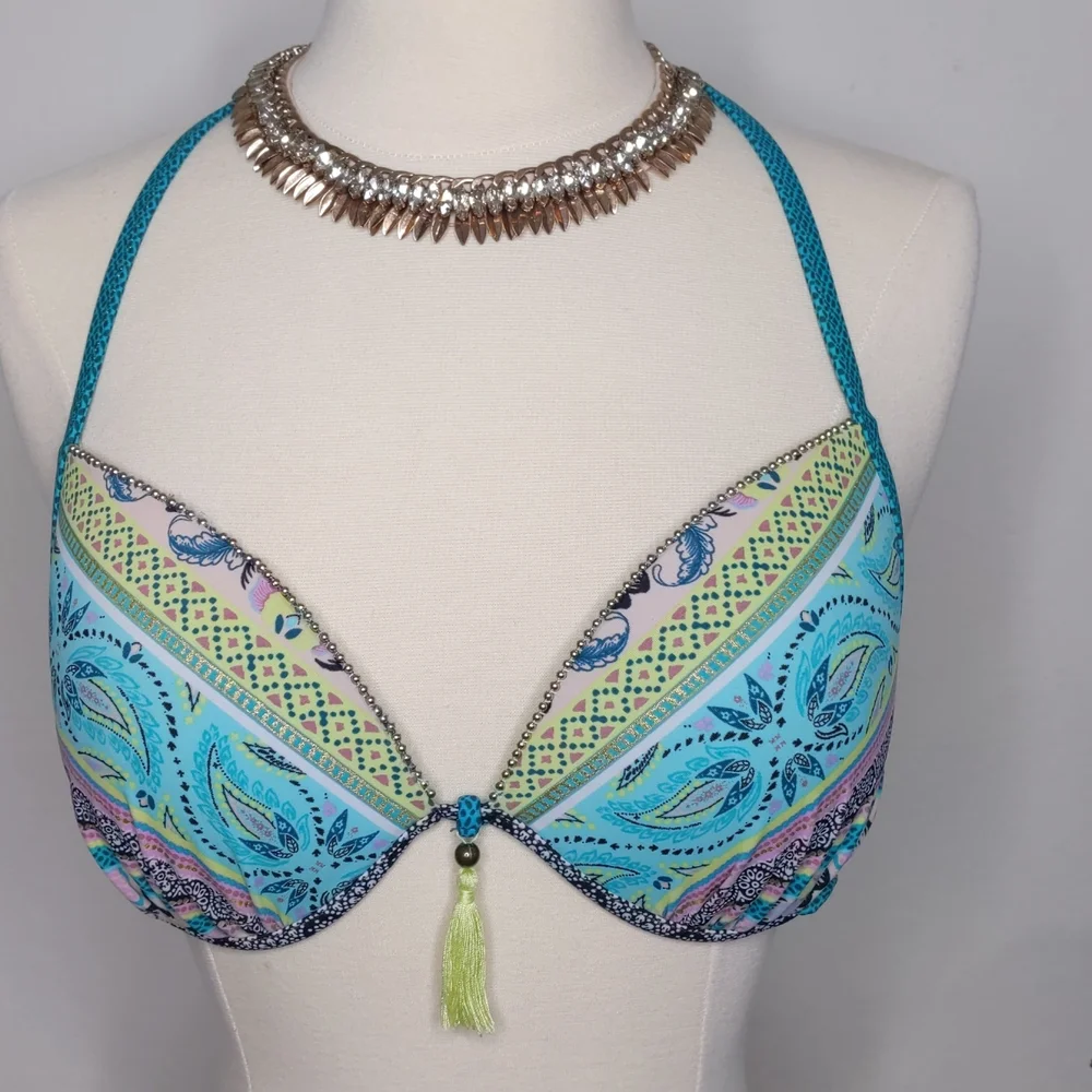 Shade & Shore Target | Under wire Bikini Top| Size 36 C | Blue, Purple, …